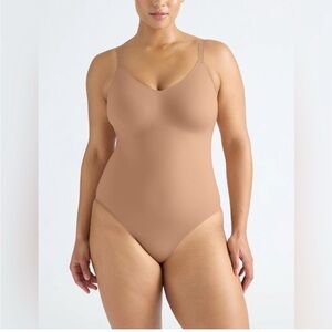 Knix Womens Evolution Bodysuit Size Medium Shapewear Beige Nude